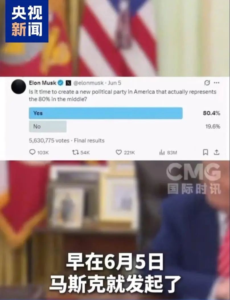 特朗普法案成導(dǎo)火索！馬斯克的“美國(guó)黨”是野心還是泡沫？